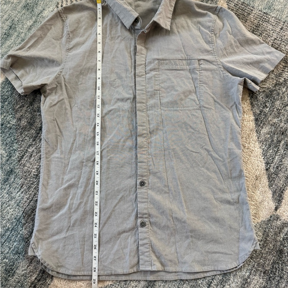 lululemon athletica Casual Gray Button Down Shirt